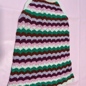 Old Navy Cream and Multicolor Knit Top